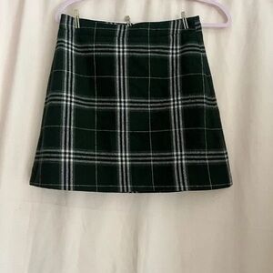 Plaid Green Women's Skirt